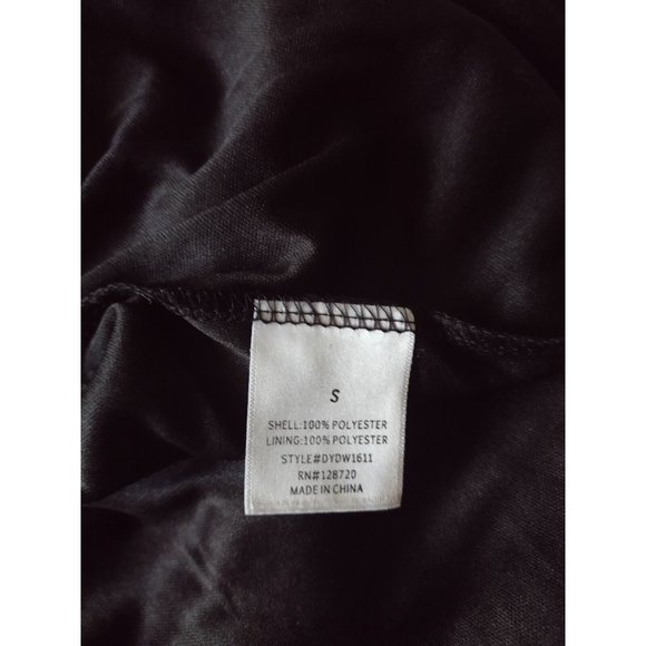 Francesca's Miami Crotchet Lace Overlay Dress Size S Black Sleeveless Boho - Picture 8 of 11